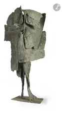 Le Petit bonhomme by Olivier Strebelle, 1962, Épreuve en bronze à patine vert de fouille, sold Jul 2026