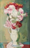 Fleurs dans un pichet blanc by Max Band, Gouache sur papier contrecollé sur toile, sold Jul 2026