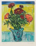 Vase de fleurs by Isis Kischka, Lithographie en couleurs, sold Jul 2026