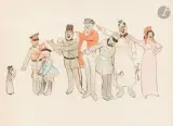 Le Juif accusé par les nations réunies, circa 1900 by Abel Pann, Lithographie en couleurs, sold Jul 2026
