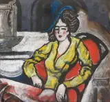 Élégante au chapeau by Hugo Scheiber, Gouache, sold Jul 2026