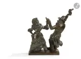 Danse d’un couple juif au Shtetl by Issachar Ber Ryback, Bronze à patine brune, sold Jul 2026