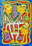 Personnage à deux têtes by Yvon Taillandier, Gouache sur papier, sold Jun 2026