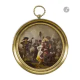 Joyeuse compagnie de musiciens by Nicolas-Antoine Taunay, Toile, fixée sous verre, sold Jun 2026