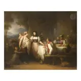 Le repas d'une famille de fermiers bernois avec des gitans by Pierre-Nicolas Legrand de Lérant, Toile, sold Jun 2026