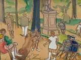 Jardin du Luxembourg by Kazimierz Zieleniewski, 1928, Aquarelle et mine de plomb, sold Jun 2026