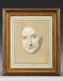 Masque de femme, préparation by Maurice Quentin de La Tour, Pastel sur papier bleu (insolé), sold Apr 2026