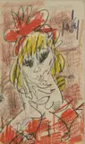 Portrait de fillette by Gen Paul, Pastel sur papier, sold Nov 2024
