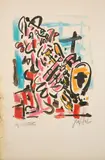 Autoportrait en trompettiste by Gen Paul, Lithographie en couleurs annotée Epreuve d’artiste signée en bas à droite Taches au verso, sold Nov 2024
