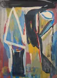 Composition. 1978 by Bram van Velde, Lithographie en couleurs sur vélin, sold Nov 2024