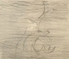 Forme libre by George Papazov, Crayon et estompes sur papier, sold Nov 2024