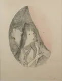 La petite Orphée by Marie Laurencin, 1920, Lithographie sur chine signature en bas vers la droite, sold Nov 2024