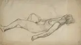 Au café by Théophile-Alexandre Steinlein, Crayon sur papier, sold Nov 2024
