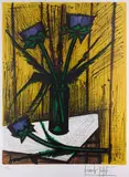 Fleurs d’artichauts. 1980 by Bernard Buffet, Lithographie en couleurs numérotée, sold Nov 2024