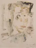 Portrait de "El Mono sabio by Gen Paul, 1930, Monotype Signé, sold Nov 2024