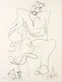 Portrait d’homme assis au genou levé by Gen Paul, Lithographie annotée «épreuve d’artiste» signée en bas à droite, un peu jaunie Sujet :, sold Nov 2024