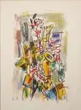 Le saxophoniste by Gen Paul, Lithographie en couleurs, annotée EA signée en bas à droite et annotée A, sold Nov 2024