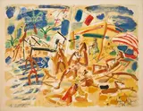 Sanary-sur-Mer by Gen Paul, Lithographie en couleurs, annotée épreuve d’artiste, sold Nov 2024