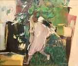 Cueillette by Claude Mancini, Toile signée en bas à droite, contresignée, sold Nov 2024