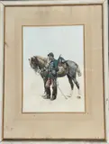 Cavalier de l'armée française de 1870 by Édouard Detaille, 1870, Aquarelle signée et datée, sold Jul 2026
