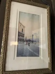 Place Saint Marc de Venise, à l'aube by Millo Bortoluzzi, Aquarelle signée bas à gauche, sold Jul 2026