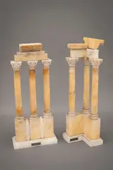 Colonnades du forum romain by Antonio Frilli, Marbre blanc et jaune de Sienne, sold Jul 2026