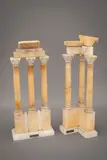 Colonnades du forum romain by Antonio Frilli, Marbre blanc et jaune de Sienne, sold Jul 2026