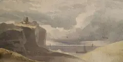 Marine by William Wyld, Aquarelle sur trait de crayon de noir, sold Jun 2026