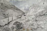 juillet et aout 1833 Trois vues de Subiaco by William Wyld, Lavis brun sur traits de crayon noir Situées et datées en bas, deux signées en bas à gauch, sold Jun 2026