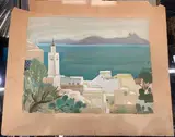 La Tunisie by Clément Serveau, 1948, Gouache sur papier Signée et datée en bas à gauche, sold Apr 2026