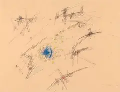 Sans titre by Roberto Matta, Pastel gras et crayons de couleur sur papier, sold Jun 2026
