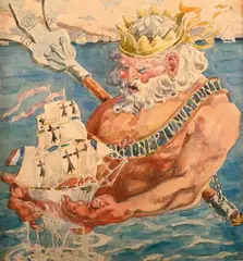 Favet Neptunus Eunti (devise de la ville de Nantes) by Pierre Roy, Aquarelle sur papier, sold Jun 2026
