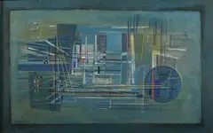 Composition by Francis Bott, Gouache sur papier, sold Jun 2026