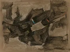 Composition by Francis Bott, Pastel sur papier, sold Jun 2026