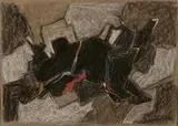 Composition by Francis Bott, Pastel sur papier, sold Jun 2026