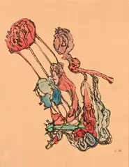 Composition by Camille Bryen, Aquarelle et encre, sold Jun 2026