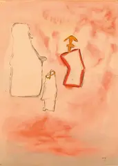 Sans titre (trois figures/ Le Lavandou) by Henri Michaux, Aquarelle, gouache et encre sur papier, sold Jun 2026
