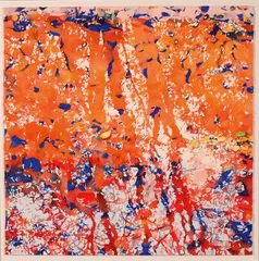 Jardin feu-crépuscule by Jean-Paul Agosti, Aquarelle sur arches, sold Jun 2026