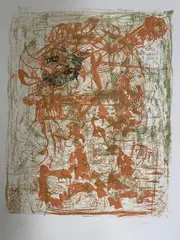 Sans titre by Camille Bryen, Lithographie en couleurs sur papier vélin, sold Jun 2026