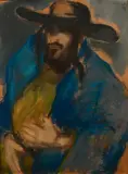 Homme assis by Emmanuel Mané-Katz, 1929, Pastel, sold Apr 2026