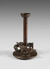 Lampe, «Ronde de nuit by Hubert Le Gall, 2005, Épreuve en bronze à patine brun foncé, fonte d'édition moderne, sold Apr 2026