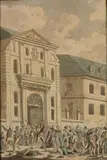 Le pillage de la Maison Saint Lazare by Jean-François Janinet, Plume et encre noire, aquarelle, sold Mar 2026