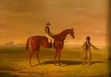 Monsieur J. Allanson et Monsieur Jones sur le champ de course de Liverpool by T. Whaite, Toile, sold Mar 2026