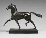 Cheval au passage by Albert Hinrich Hussmann, Bronze à patine brun foncé Signé « Albert Hinrich Hussmann » sur la terrasse Porte la marq, sold Mar 2026