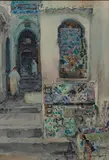 Ruelle de la casbah by Louis Agricol Montagné, Aquarelle sur papier, sold Feb 2026