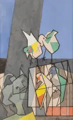 Oiseaux de la libération by André Beaudin, 1944, Gouache et encre sur papier, sold Jun 2026