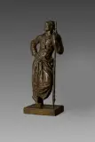 1er Grand Prix de Rome, 1925. Prix d'Indochine en 1932. Directeur de l'Ecole supérieure des Beaux-Arts d'Indochine. Guerrier Meo by Évariste Jonchère, Bronze à patine brune signé sur la terrasse, sold Sep 2025