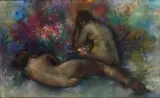 Composition aux deux nus by Paul-Elie Gernez, Pastel marouflé sur carton signé en bas à gauche, sold May 2025