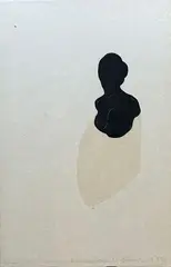 Silhouette by Jean-Charles Blais, 1994, Monotype sur papier Japon, sold Apr 2025
