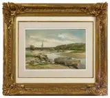 Ruisseau près d'Artemare (lyonnais) by Henri Zuber, Aquarelle Signé et daté "(18)81" en bas à gauche Situé au dos sur le cadre : "Ruisseau prè, sold Jul 2026